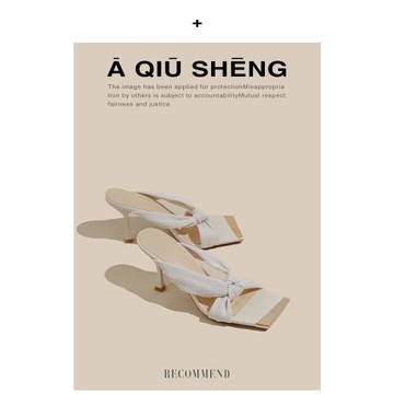 設計感高跟小涼拖女鞋2025年新款法式方頭露趾細跟一字帶拖鞋外穿