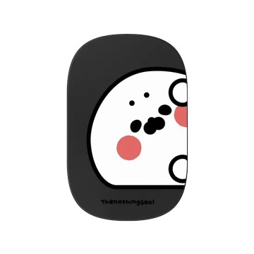 固架 MAX- MagSafe 兼容 黑 - 無所事事小海豹 The Nothing Seal - 小海豹偷偷看