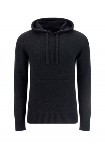 Roberto Collina - Hooded Sweater - Mens - Black