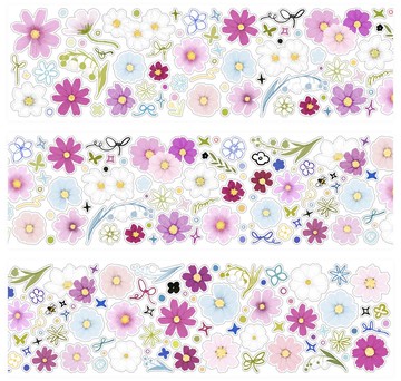 甜夢格桑 合成紙 透明閃砂 模切 貼紙卷 5米卷