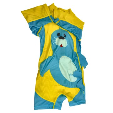 ZOOCCHiNi 連身防曬泳衣 85%聚酯纖維 15%彈性纖維  海豹