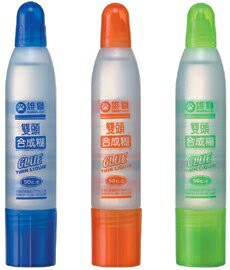 雄獅 雙頭合成糊 膠水 顏色隨機出貨 50cc /瓶 DHG50【APP滿額下單4%點數(單一帳號最高1000點)】7/31止