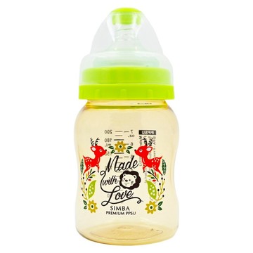 Simba 小獅王辛巴 桃樂絲心願PPSU寬口葫蘆小奶瓶  果綠色  200ml  1瓶