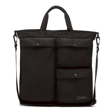 鋪棉斜背包 - 黑色