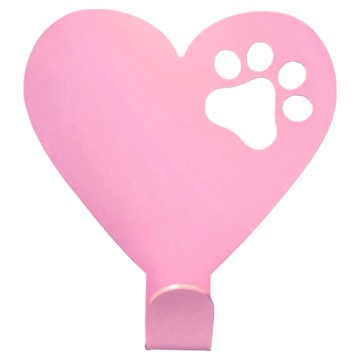 OPUS 東齊金工 歐式鐵藝壁飾掛勾  貓咪遇到符號heart 質感粉  1個