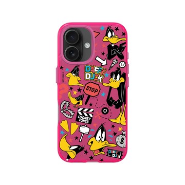 iPhone 16 Clear 粉漾桃 - 樂一通 Looney Tunes - 搗蛋系列-太菲鴨