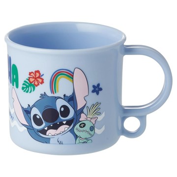 Skater 可吊掛塑膠水杯 漱口杯 史迪奇 200ml  藍色  1個