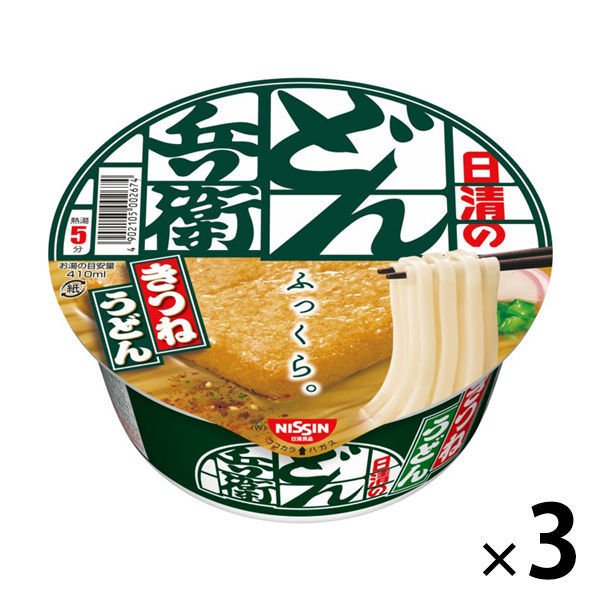 日清食品日清食品　日清のどん兵衛　きつねうどん（西日本版）　1セット（3食入）