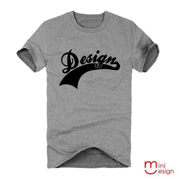 Minidesign-Design字母潮流設計短T 五色