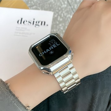不鏽鋼金屬錶帶+保護殼 適用 Apple Watch 11 10 9 8 7 SE 蘋果手錶帶 42/46mm 49mm