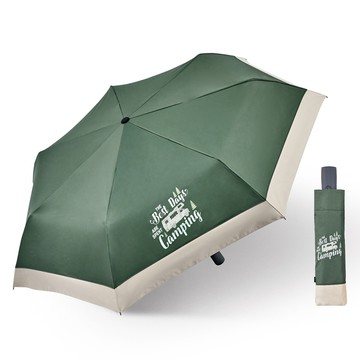 [家速配]fun露營 黑膠自動開收傘-綠
