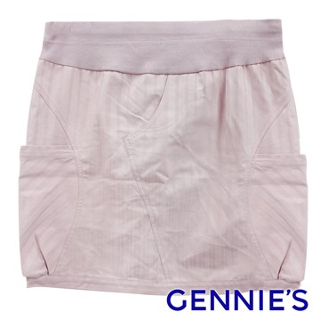 Gennies奇妮 時尚百搭春夏短裙-粉膚(G4763)