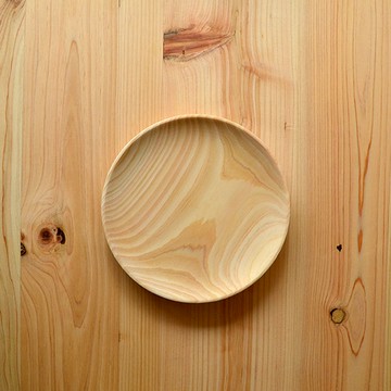 一郎木創｜無垢檜木碟(中) 木製碟