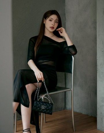 BOBO聯名 ♡ 平口BraTop+窄裙+網紗三件組 兩色 S-3L