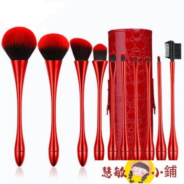 【可開發票】【滿300發貨】化妝刷  網紅10支新款超軟小蠻腰化妝刷套裝 大號散粉刷蜜粉粉底刷