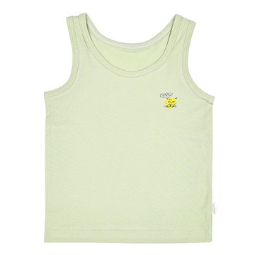 韓國 Ppippilong - 輕柔棉透氣背心內衣(男寶)-花豹-橄欖綠