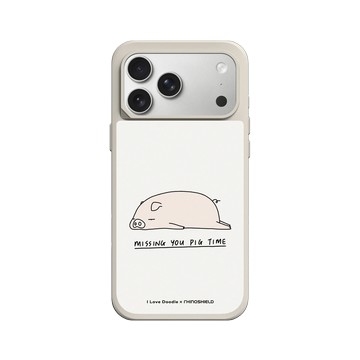 iPhone 17 Pro Max SolidX 貝殼灰 - ilovedoodle (Lim Heng Swee) - Missing You Pig Time 豬