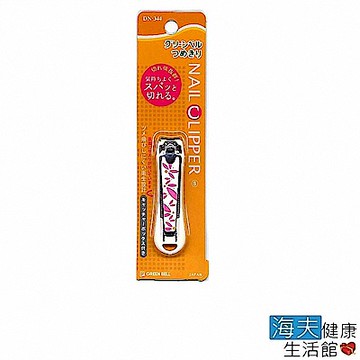 海夫健康生活館 日本GB綠鐘 NC 不銹鋼 安全指甲剪 曲線刃S 雙包裝(DN-344)