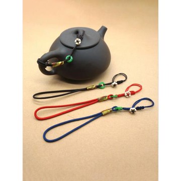 紫砂壺蓋繩子茶壺繩手工編制壺繩功夫茶具配件繩子茶壺系杯繩綁壺