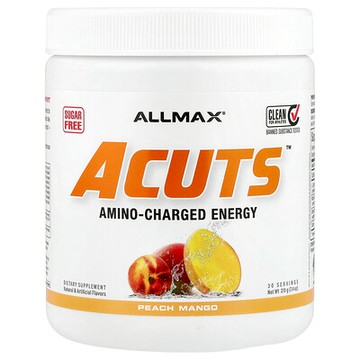 ALLMAX, ACUTS™，氨基酸能量飲品，桃子芒果味，7.4 盎司（210 克）