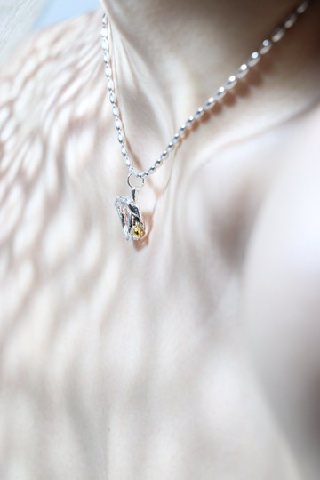 class a 橄欖珠珠 純銀項鍊 necklace