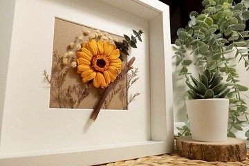 獅子座 乾燥花永生花相框生日禮物客製化 Pinkoi 設計購物網站 Line購物