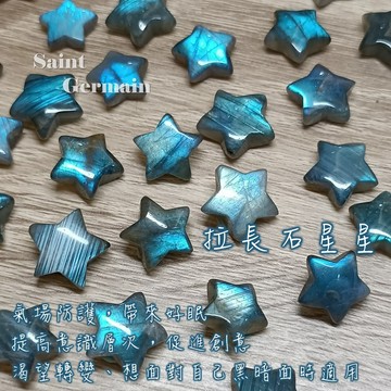 拉長石星星裸石(Labradorite) 迷你雕件 ~排列水晶陣的得力助手