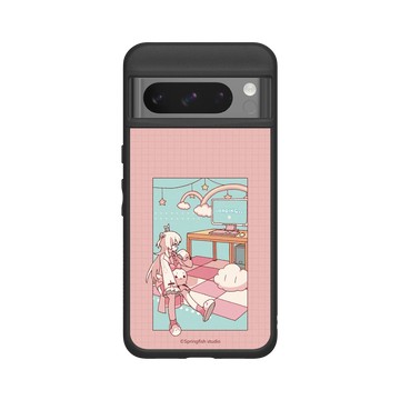 Pixel 8 Pro SolidSuit 黑 - 瑟拉斯蒂歐 - 白白虹 - 初始OP晃晃腿白比手機殼殼