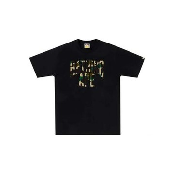 BAPE 1st Camo NYC Logo Tee 黃迷彩字體 短袖 黑色 RAY-91 [台灣現貨]
