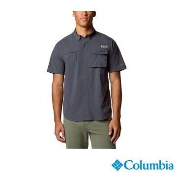 Columbia 哥倫比亞 男款 -防曬UPF50快排短袖襯衫-黑色 UFO06210BK/JS