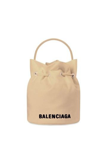 Balenciaga - Wheel mini bucket bag - women - Nylon - One Size - Neutrals