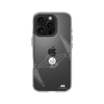iPhone 16 Pro Clear 透明 - 迪士尼-星際大戰 Star Wars - 鈦戰機-線條白