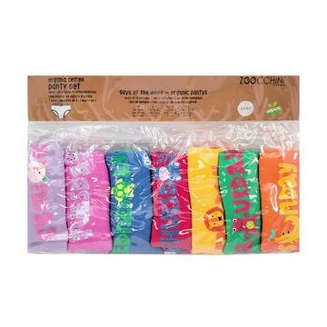 ZOOCCHiNi 女童款 內褲7入組  5~6歲  可愛動物