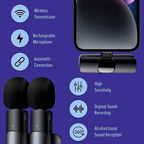 Wireless Microphones 2Pcs Microphone for iPhone Mini Microphon 並行輸入