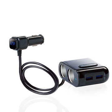 [快速出貨]【安伯特】酷電大師 智能電壓監控QC3.0 4孔車充(2孔+2USB) 男性禮物 男友禮物 爸爸禮物 生日禮物 交換禮物