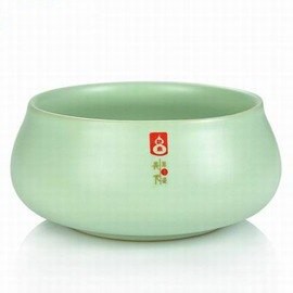 【天青汝窯神韻大茶洗-直徑16*高7.5cm-850ml-1套/組】汝窯茶洗 大號水洗 筆洗 杯洗 陶瓷 配件-7501015