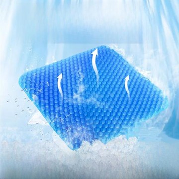 鏡集營坐墊冰墊蜂窩凝膠坐墊辦公室久坐夏天透氣椅子蜂巢冰涼墊汽