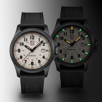 LUMINOX Atacama Field 戰場系列腕錶 沙漠灰雙錶帶手錶 套錶-43mm 1LM-1971SET