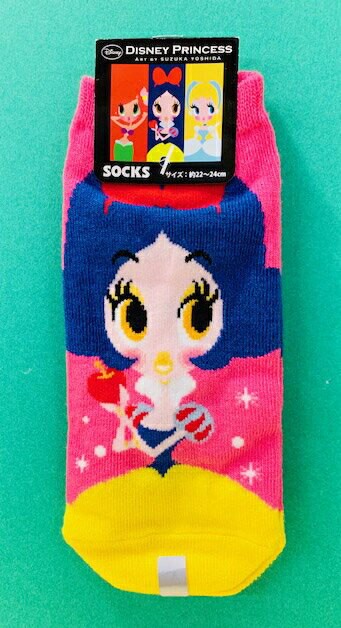 【震撼精品百貨】白雪公主七矮人 Snow White 迪士尼公主成人襪子-桃#11480 震撼日式精品百貨