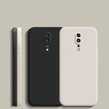 【台出免運】簡約手機殼防摔 適用於 OPPO Reno Z 經典直邊 全包覆純色 矽膠手機殼