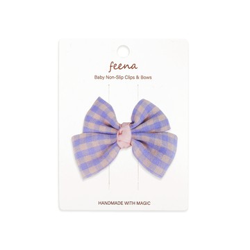 Feena - No.20蝴蝶結髮夾-紫