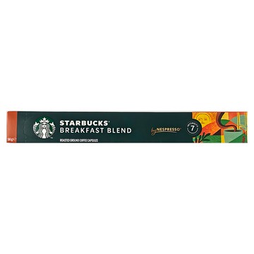 STARBUCKS 星巴克 早餐綜合咖啡膠囊 Nespresso 咖啡機專用  5.6g  10顆  1盒