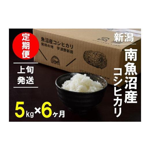 ふるさと納税 新潟県 南魚沼市 5kg×6ヶ月　南魚沼産コシヒカリ