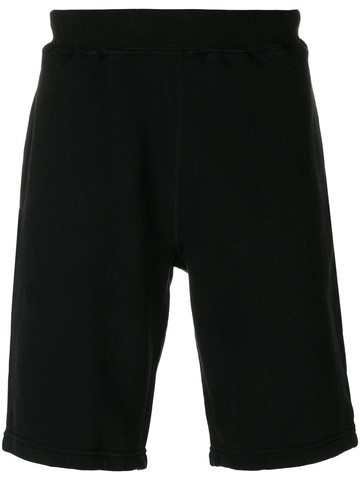 Sunspel - straight leg track shorts - men - Cotton - M - Black