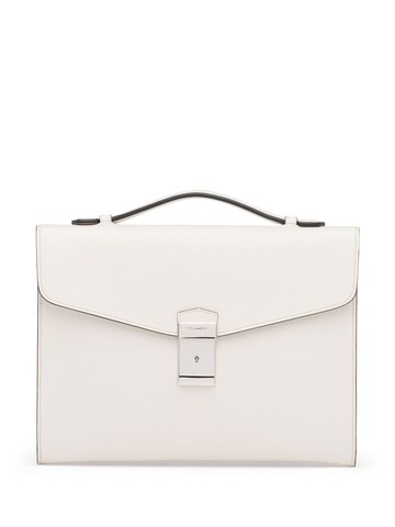 Church's - Crawford St James document holder - unisex - Fabric/Calf Leather - One Size - White