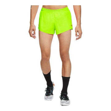Men's Nike Solid Color Moisture Wicking Running Sports Shorts Fluorescence Yellow