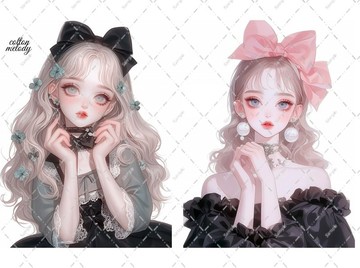 original sticker no.2443 人物貼紙 原創貼紙 原創人物貼紙 裝飾貼紙 cotton melody