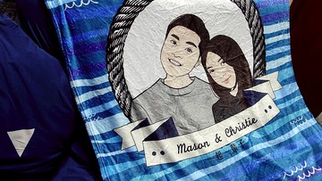 【聖誕情侶客製禮物】客製插畫毛毯冷氣毯-Marina海洋週年紀念結