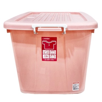 KEYWAY 聯府 銀采滑輪整理箱 AK1500-2 130L  790 x 560 x 460mm  紅色  1個