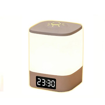 匠藝家居 智能聲控小夜燈 床頭燈 照明燈 小夜燈 三色可調 亮度可調 靜音觸控 定時關燈 時間顯示 充電/插電兩用